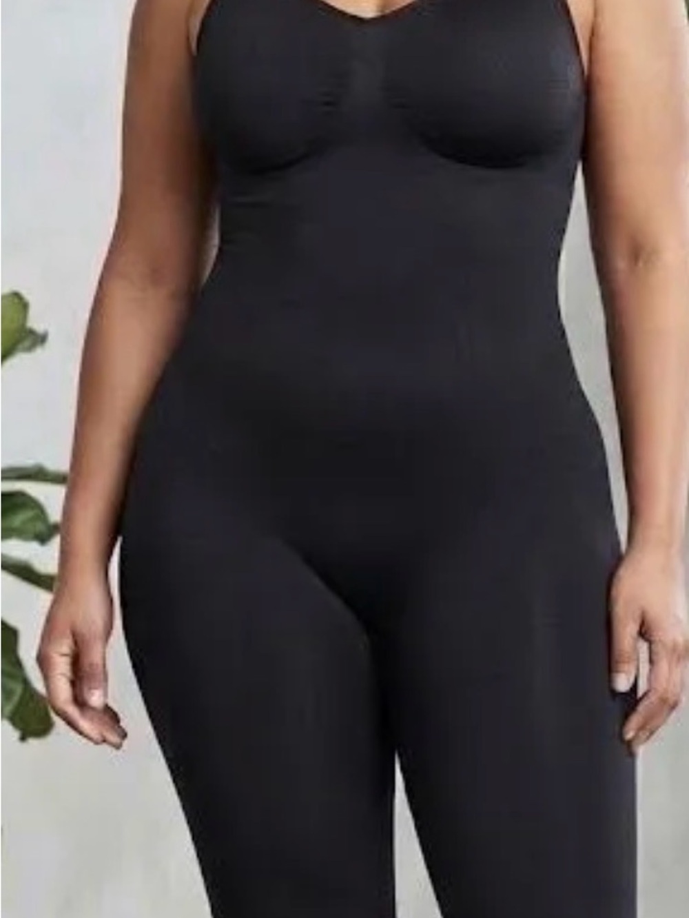 Women's Black Seamless Shapewear Bodysuit